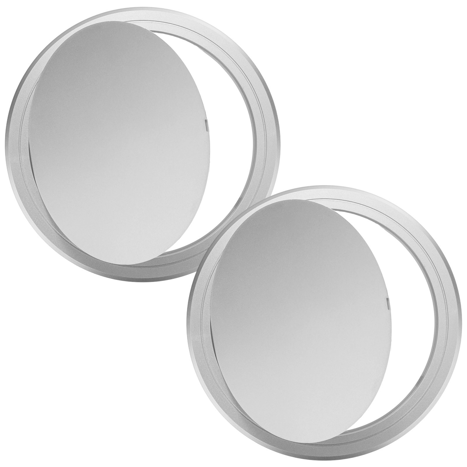 2-Pack Access Panel for Drywall, 8x8 Inch Round Plastic Removable [Silver Tone]