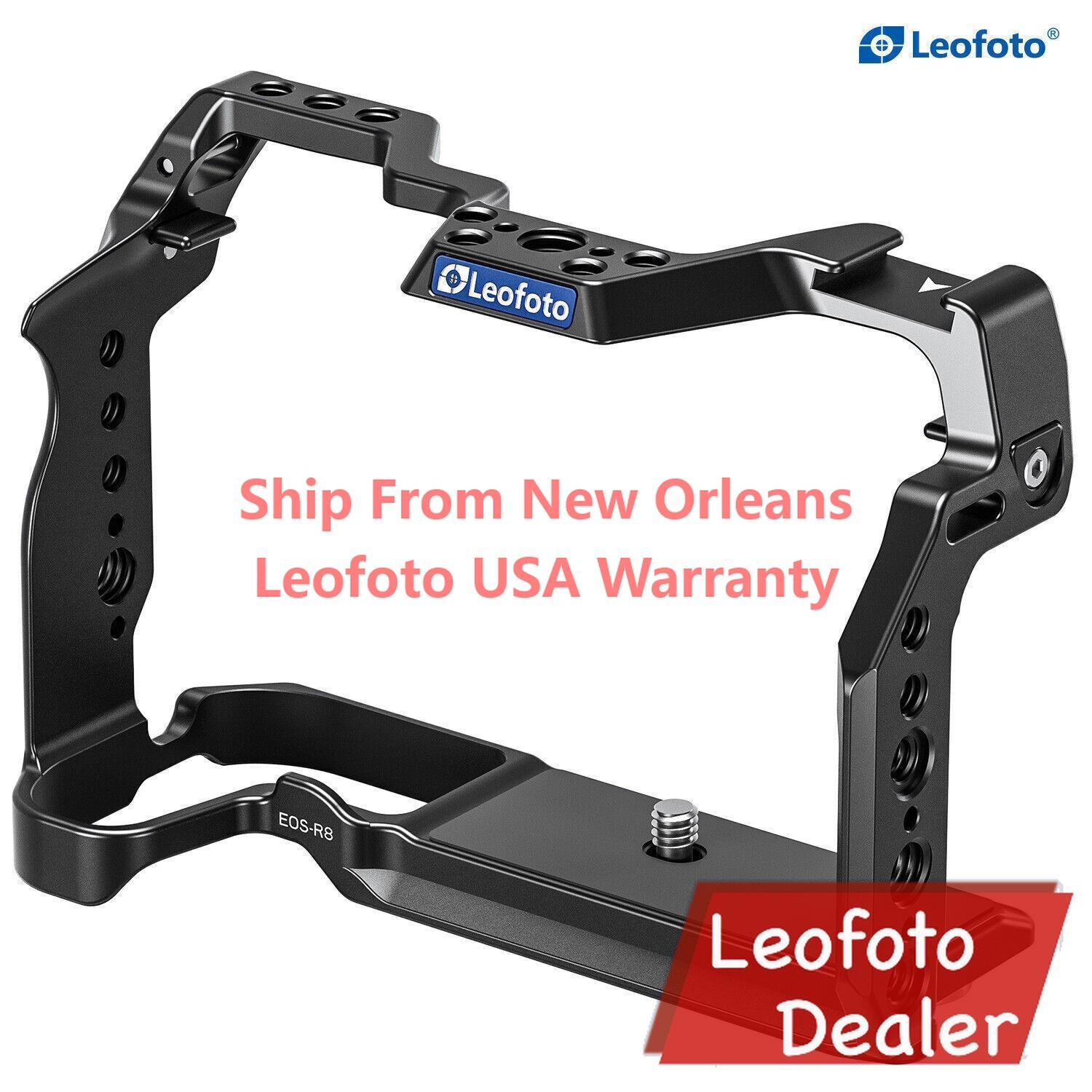Leofoto EOS-R8 Custom Cage for Canon EOS-R8 Camera USA Warehouse
