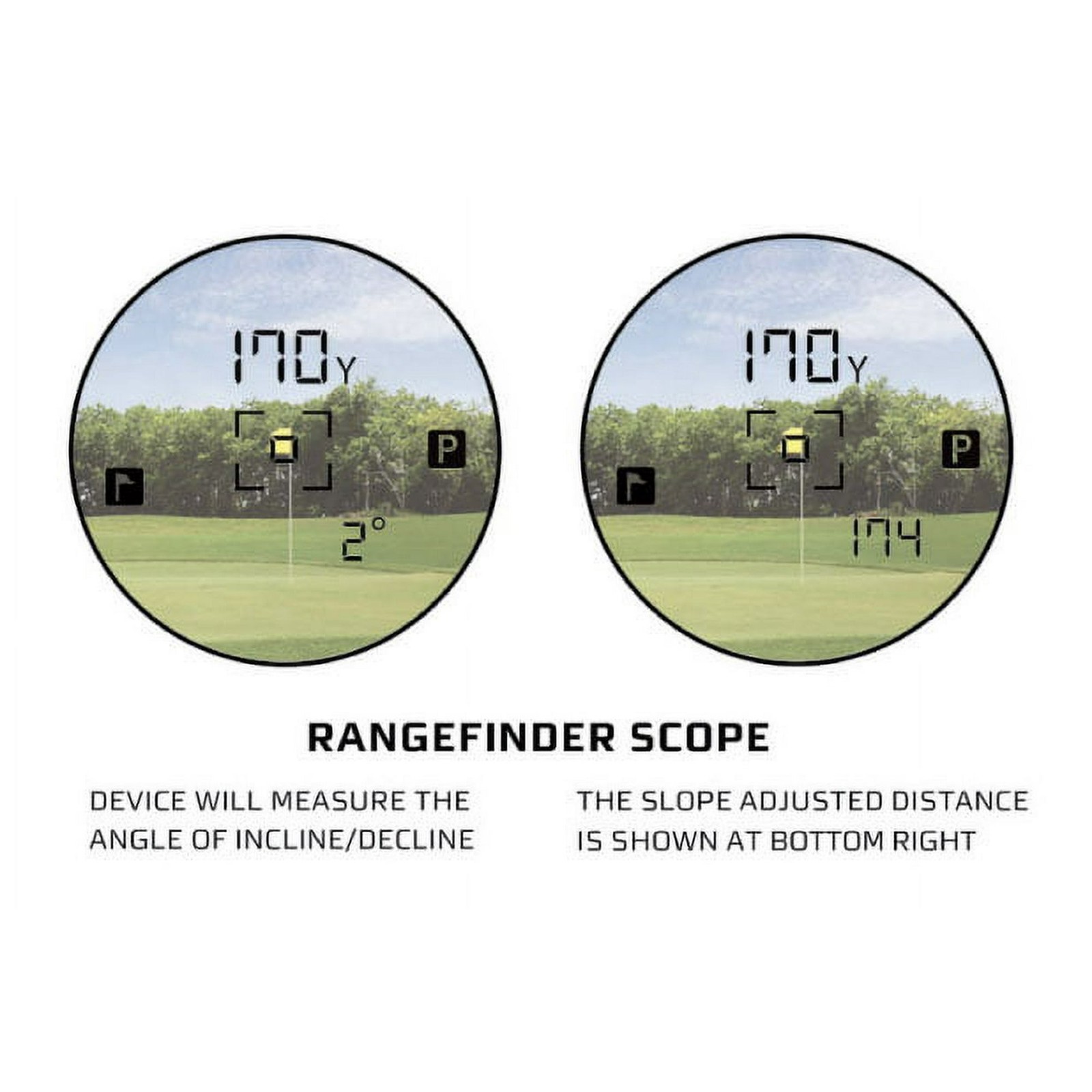 Callaway LS Slope Golf Laser Rangefinder, with Pulse Confirmation