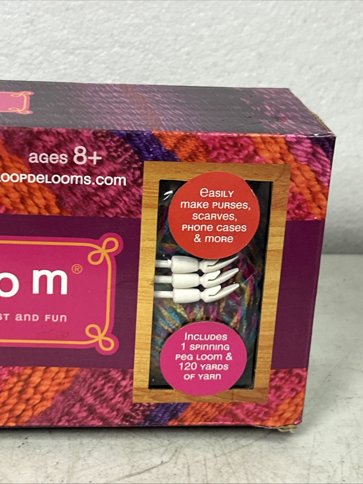 Loop De Loom Spinning Weaving Craft Kit New 8+ Includes Yarn