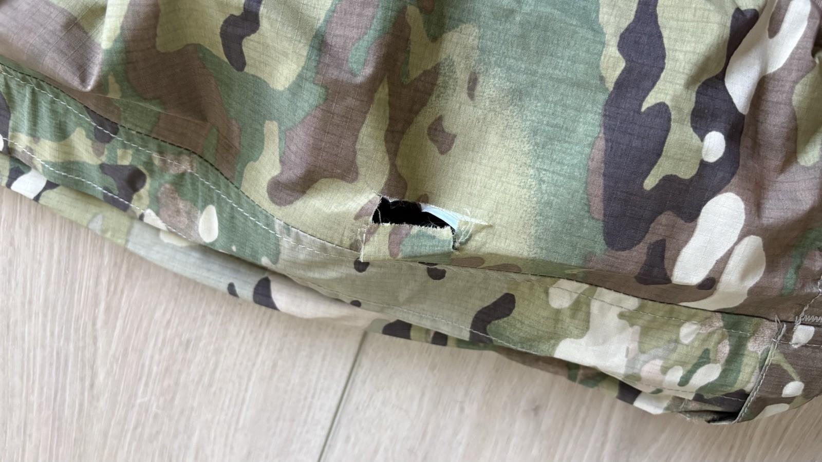 USGI ECWCS Gen III Level 5 Soft Shell Trousers featuring a MultiCam pattern