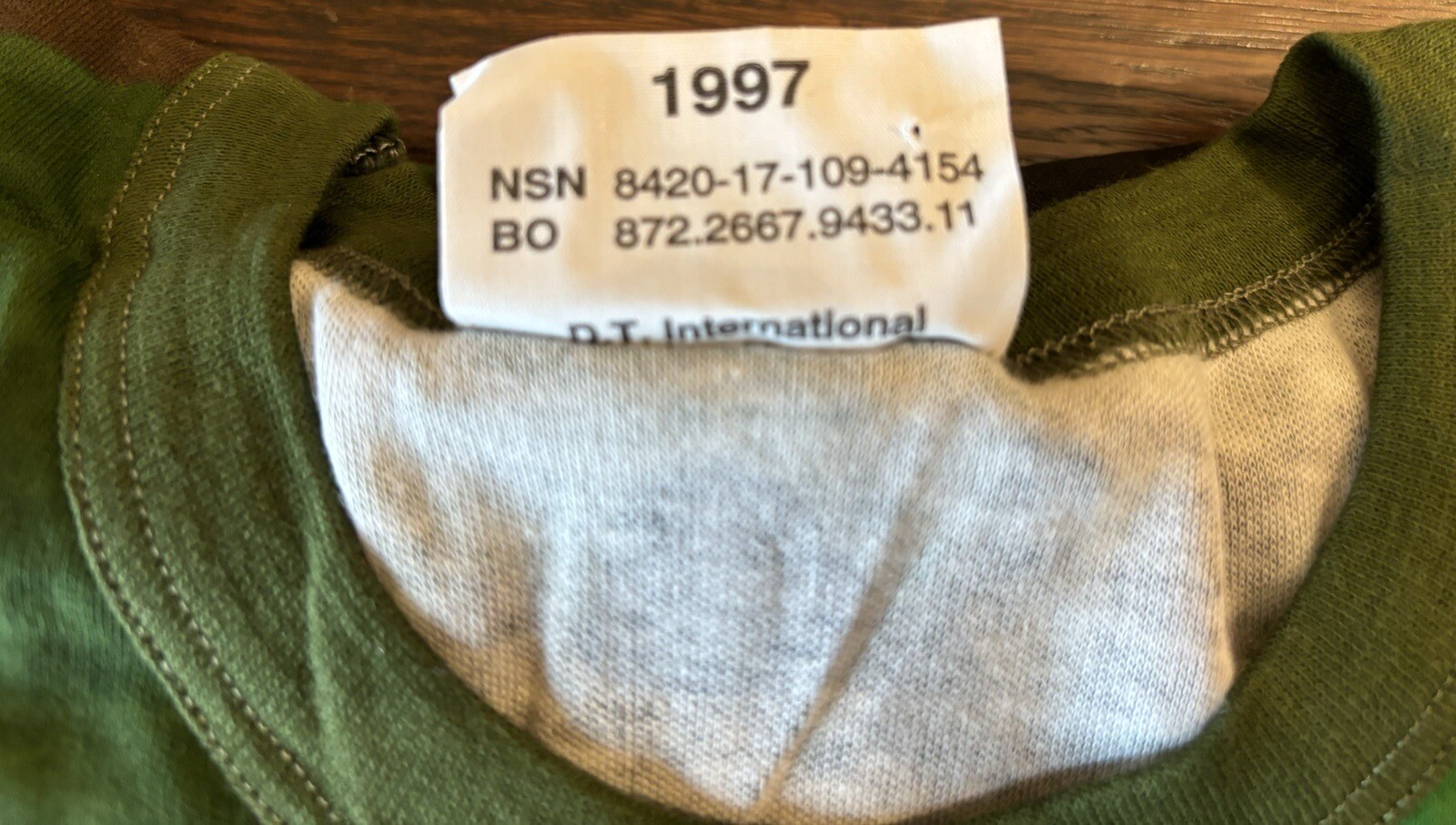 Dutch Netherlands Army Tropical T-Shirt Large 1997