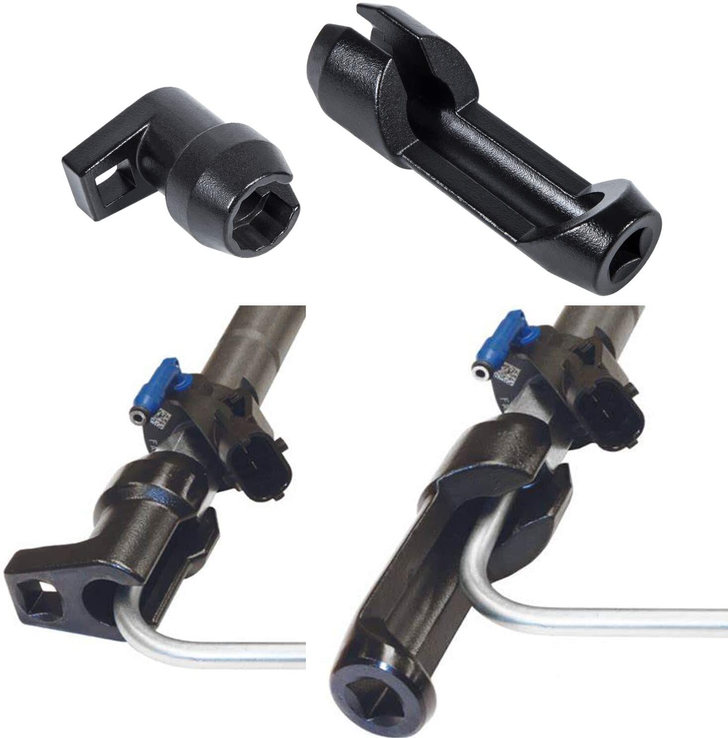 for Ford 6.7L Injector Socket Set 17 mm 12 point Injector Line Removal Tool Kit