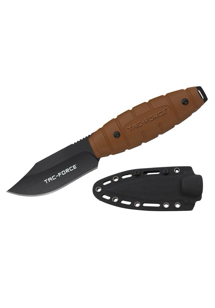 9” Fixed Blade Knife Grenade Style Hard Sheath Black 4” Blade Combat Full Tang