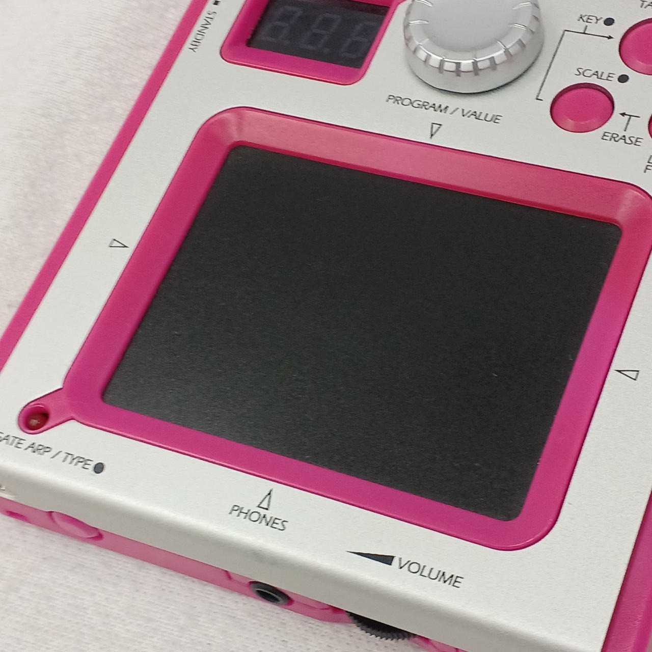 KORG Kaossilator KO-1 Pink Dynamic Phrase Synthesizer Touchpad Tested Working