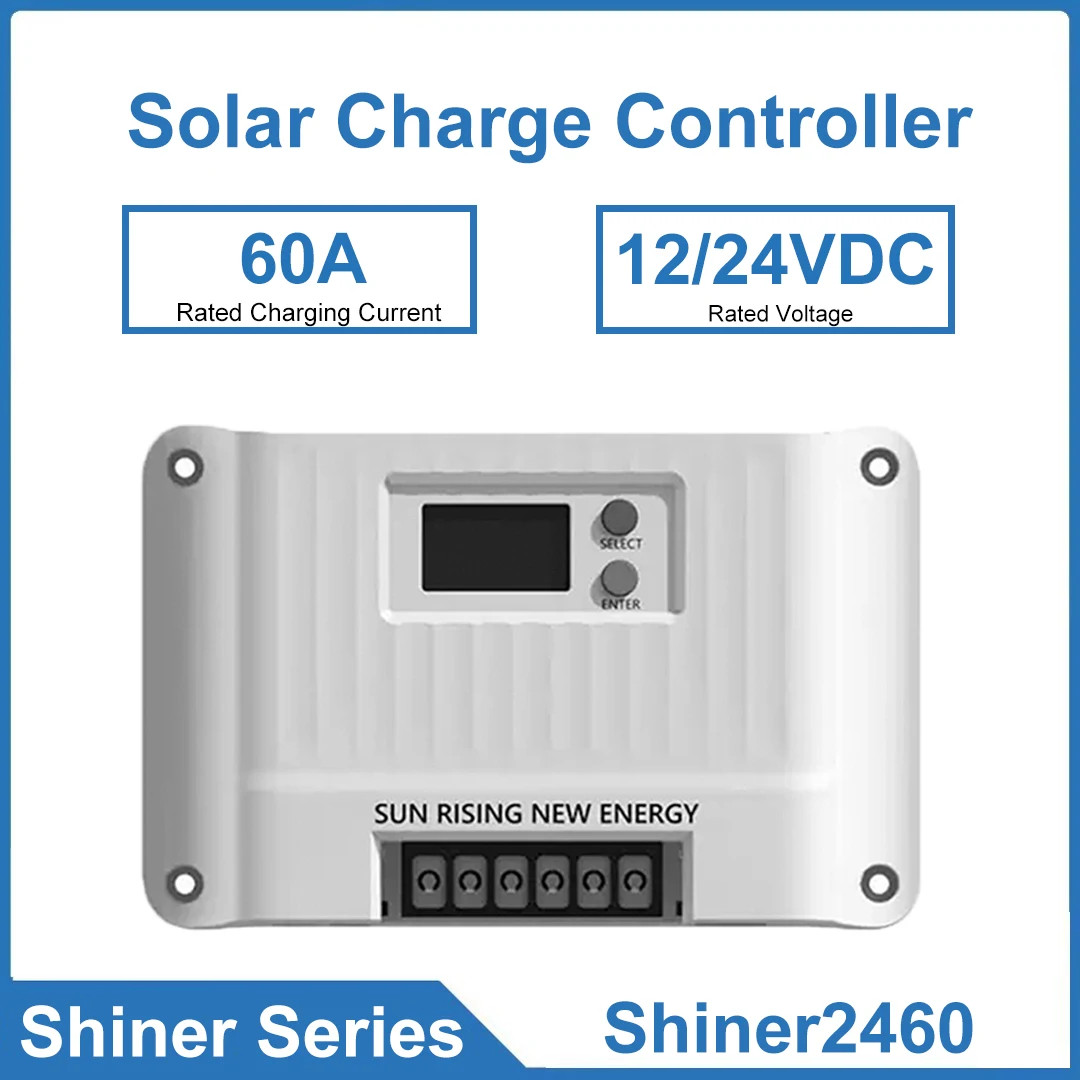 60A Solar Charge Controller Highly Integarted  MPPT With Up To 99.9Percent Effic