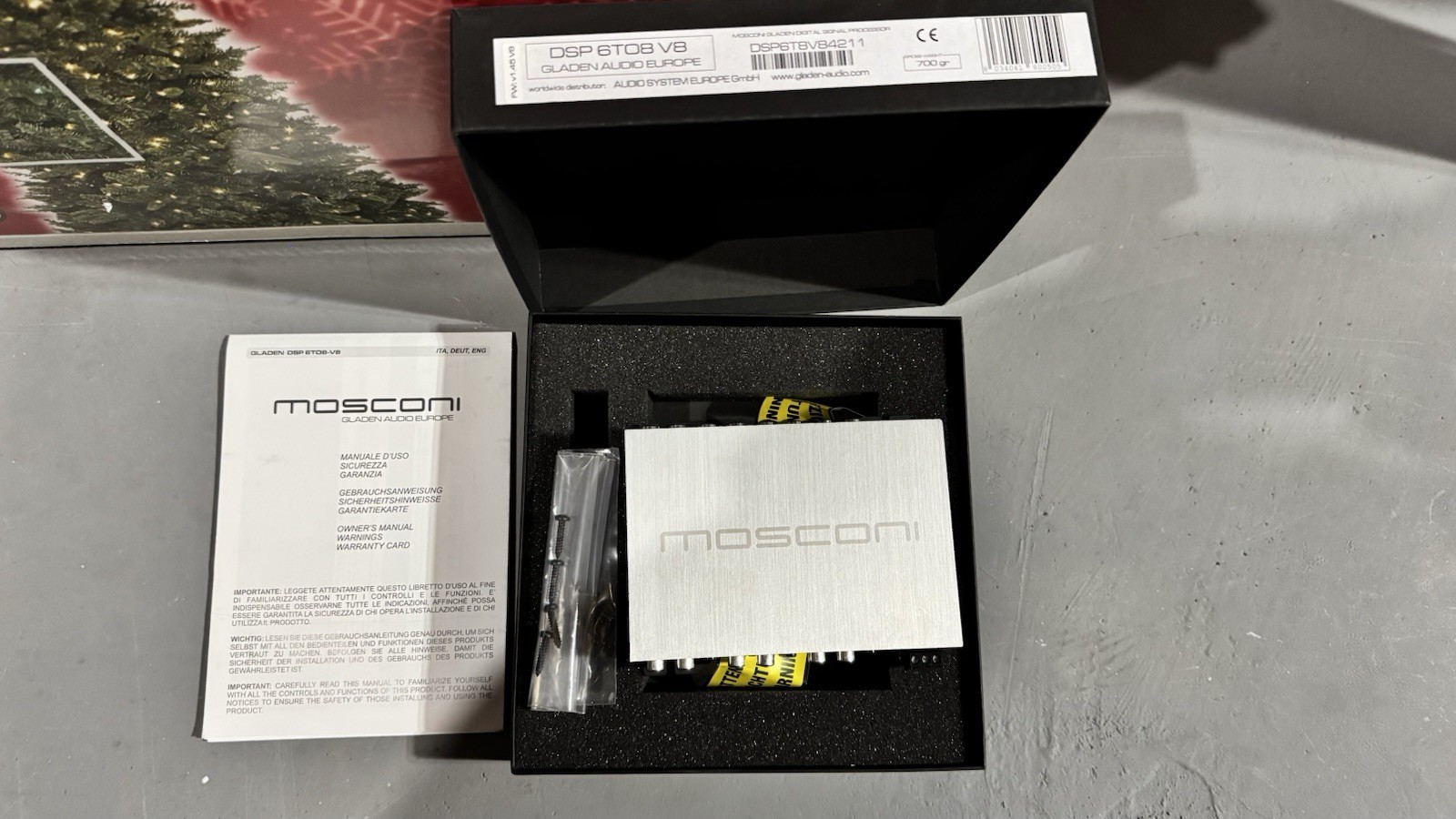 MOSCONI GLADEN DSP 6TO8 V8 6-CH In / 8-CH OUT DIGITAL SIGNAL PROCESSOR