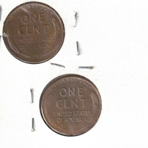 1956-D & P Circulated Business Strike Copper One Cent Coins!