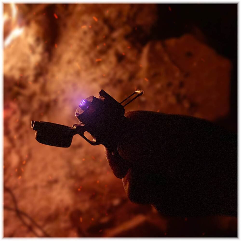 Dark Energy Plasma Lighter with Dual Arch Plasma | Built-in 120 Lumen Flashlight