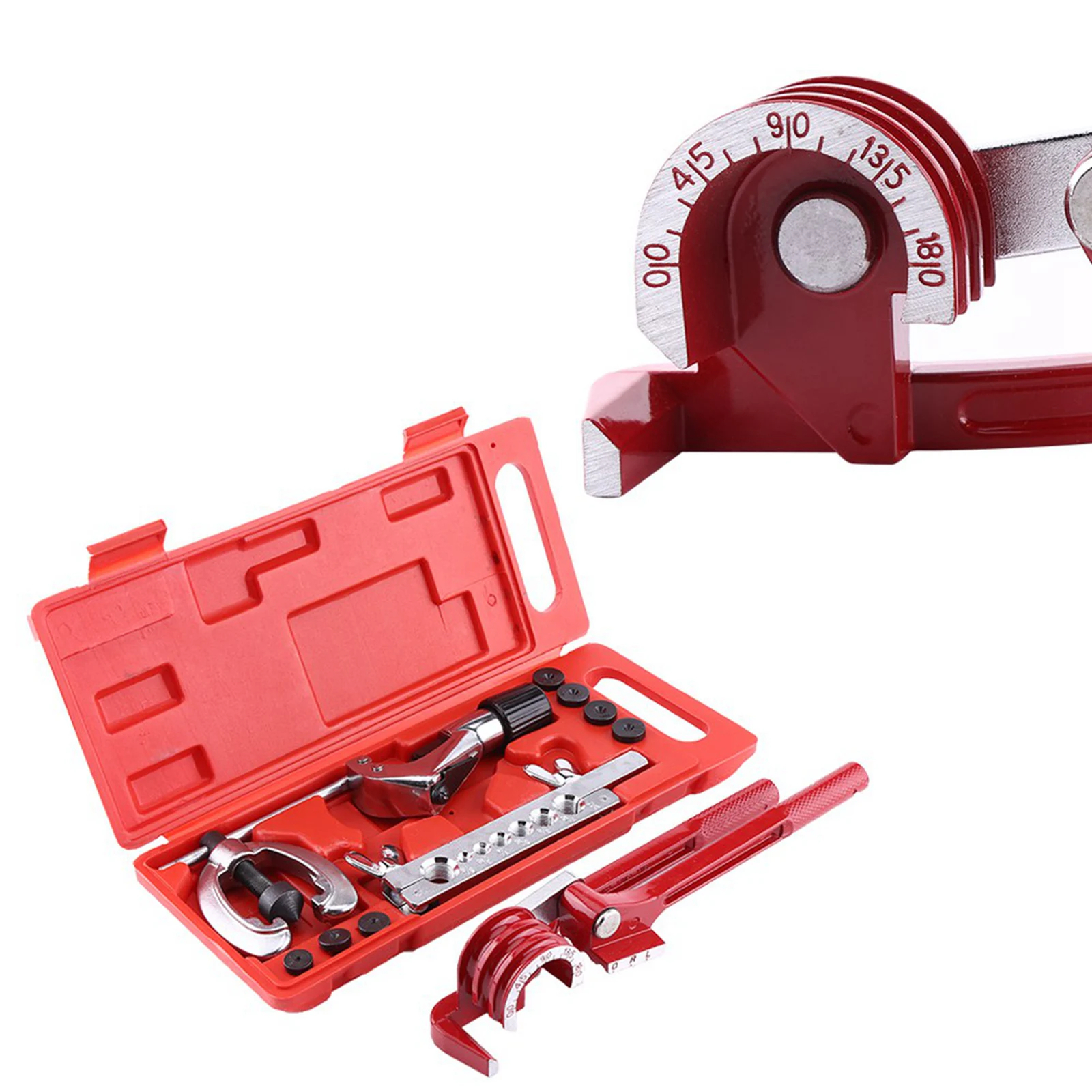 11pc Pipe Flaring Kit Brake Fuel Tube Repair Flare Kit with Cutter  Bending Tool