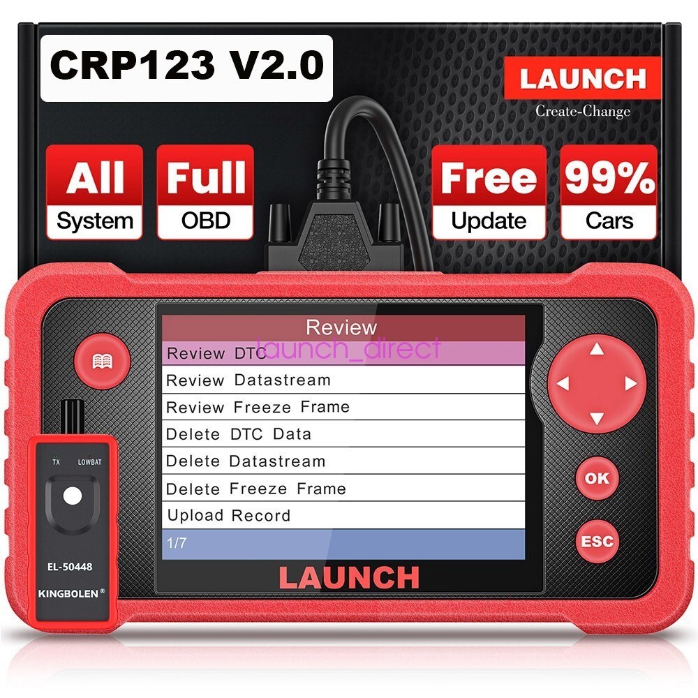 2026 Launch X431 CRP123 V2.0 Car OBD2 Diagnostic Scanner Full System Code Reader