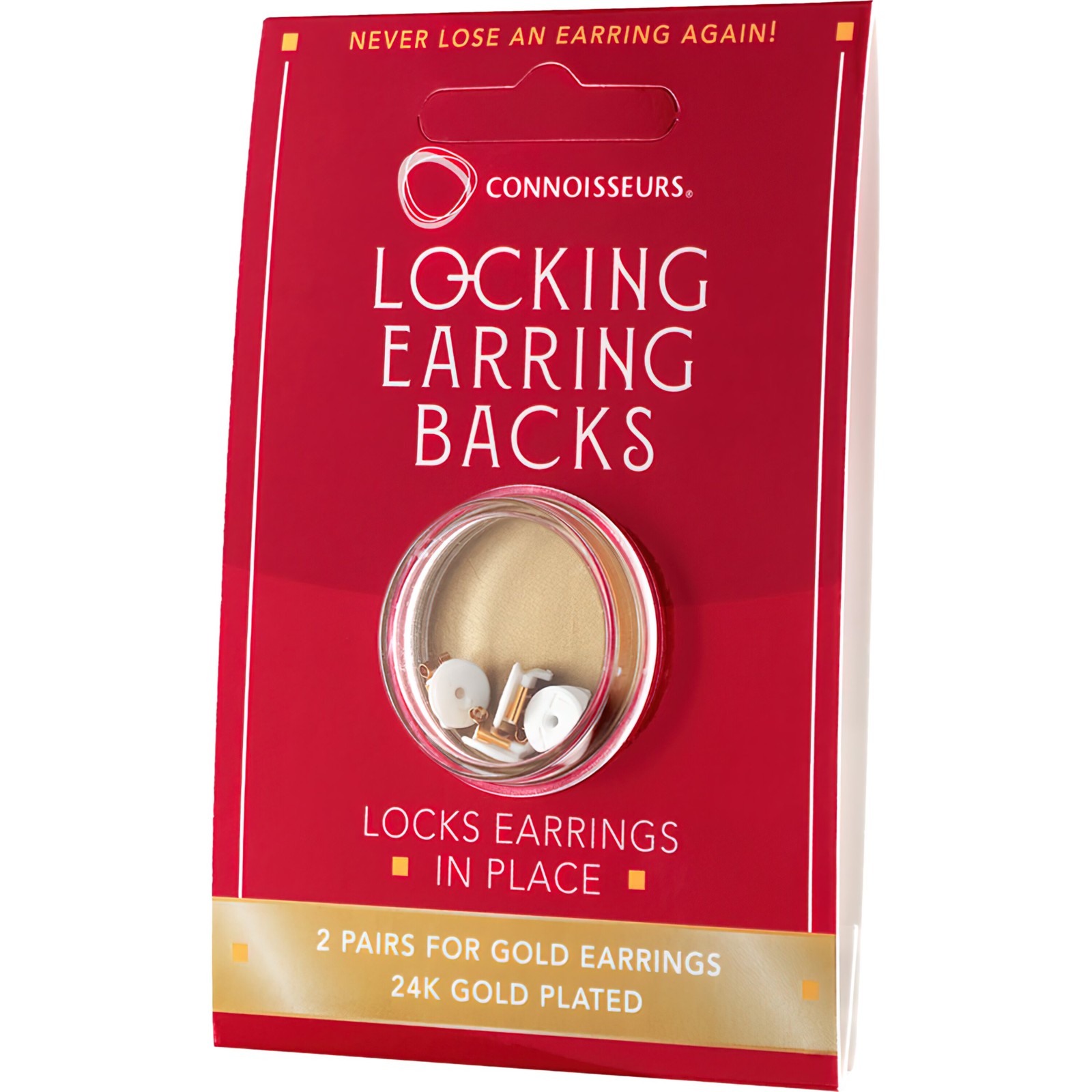 Locking Earring Backs 2 Pairs Silver and 2 Pairs Gold