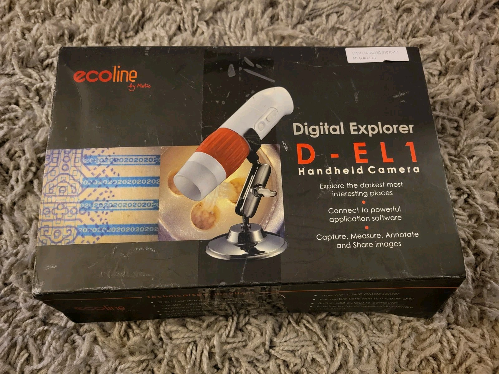 Motic Ecoline Digital Explorer HaNdheld camera D-EL1 NIB