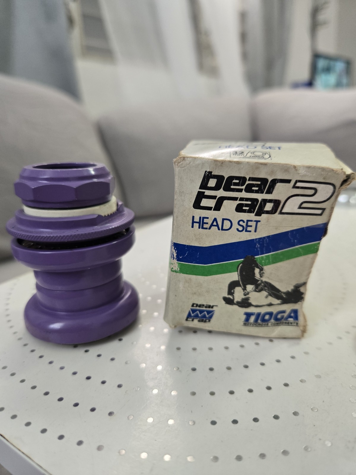 Nos 80s Tioga Bear Trap 2 Lavender Headset