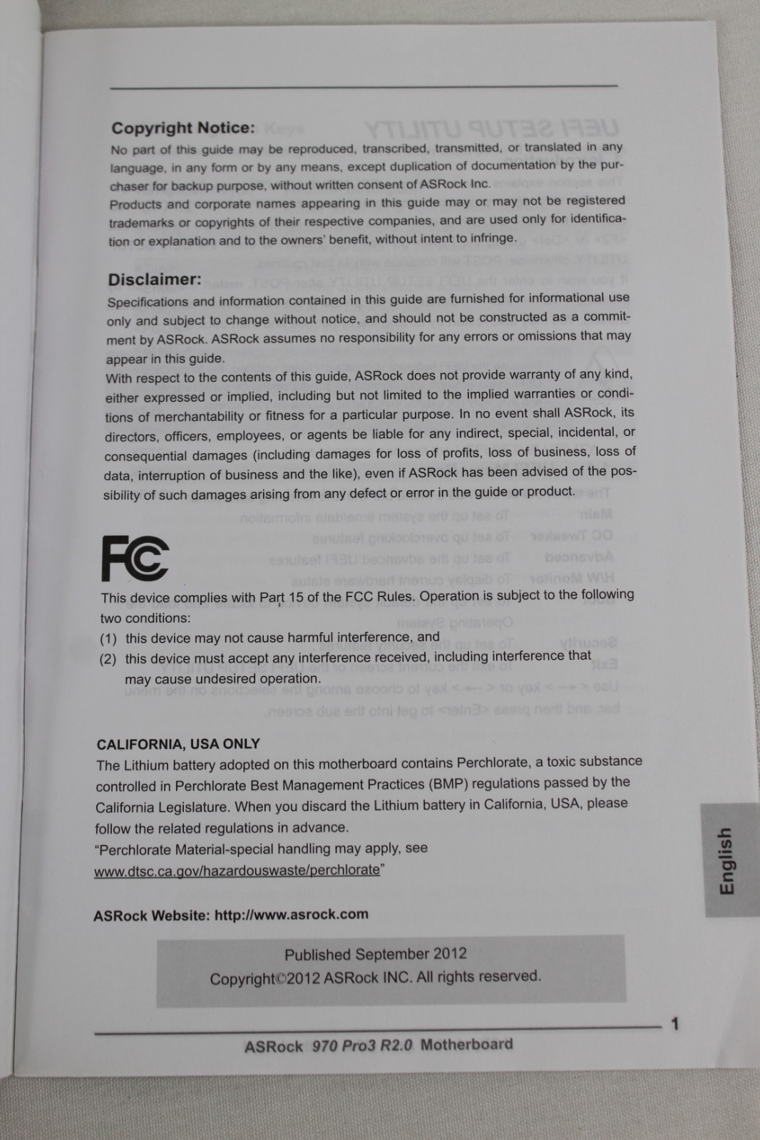 ASRock 970 Pro3 R2.0 Quick Installation & Software Setup Guide Multi-Language