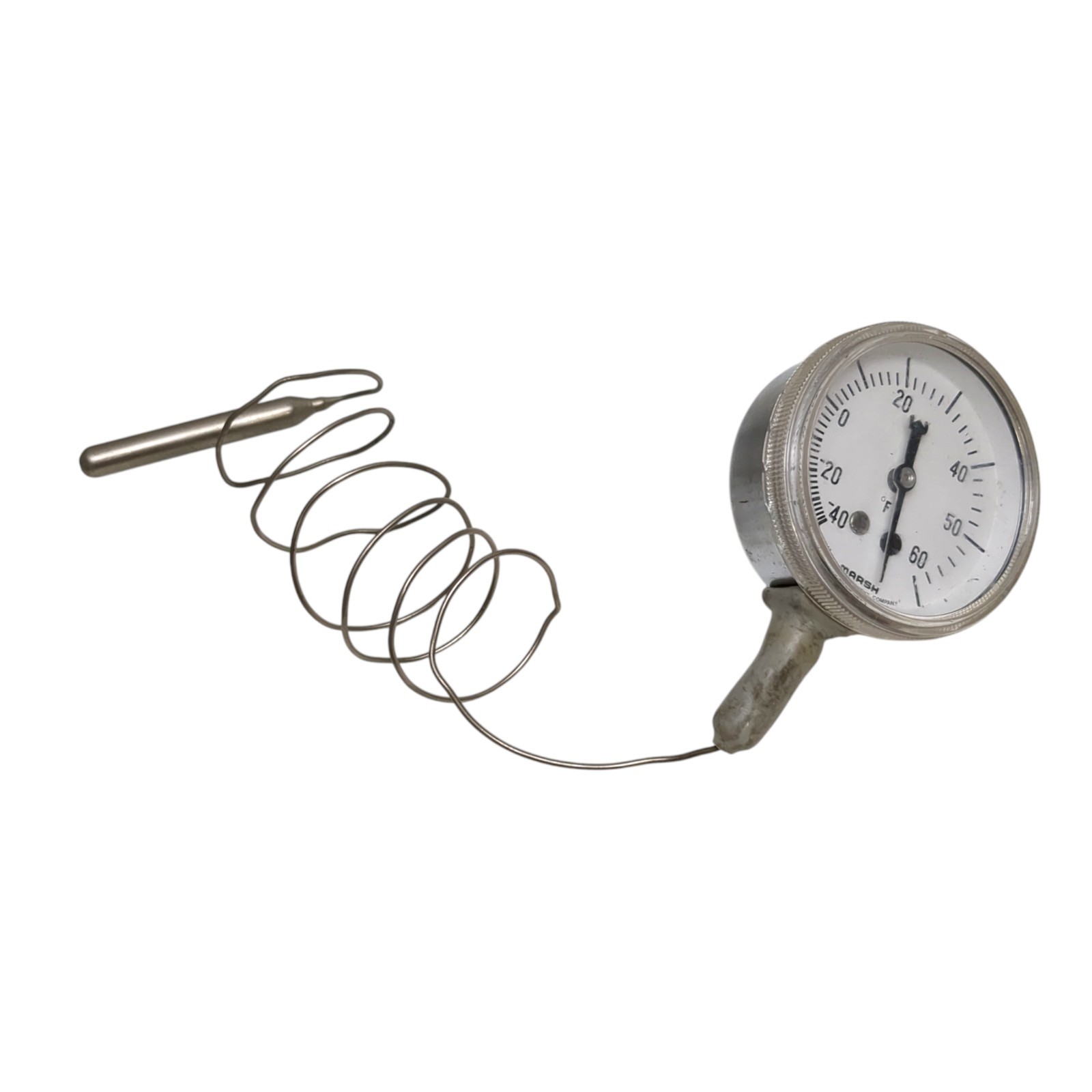 Marsh Instruments Co. 2.75" Round Temperature Gauge -40-60F With Sensor 13261A2