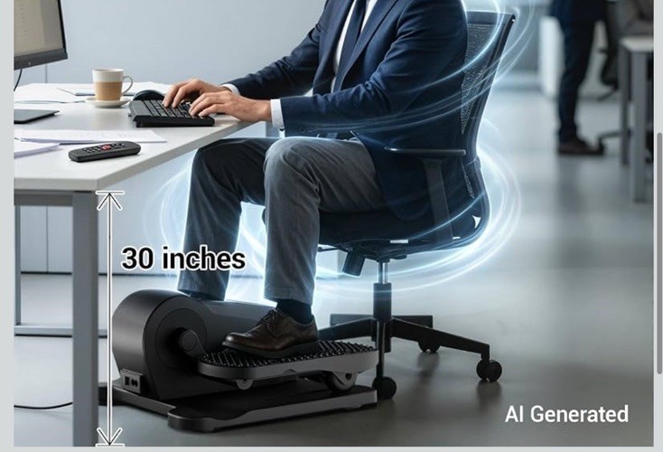 Compact Mini Elliptical Machine with Remote | 12 Adjustable Speeds Model C5