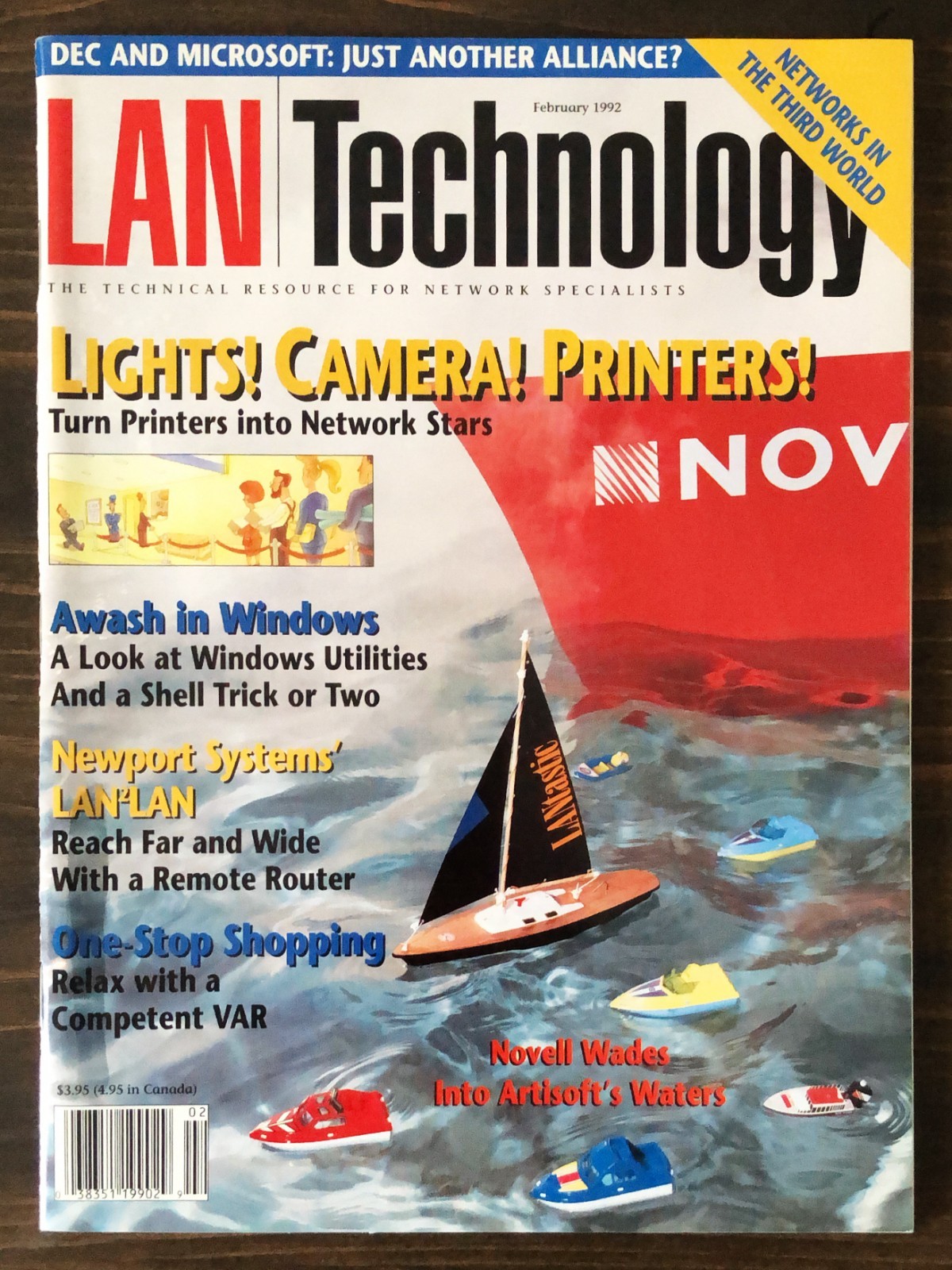 1992 LAN Technology Magazine - Lot 0f 1 (February)