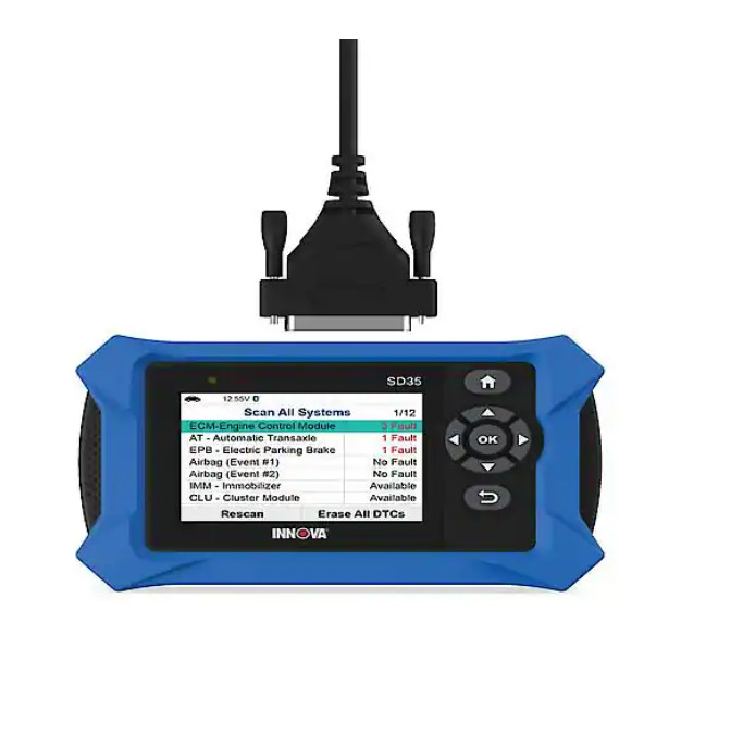 Innova OBD2 Diagnostic Scan Tool: Scan All Systems, Free Fix and Part Recs