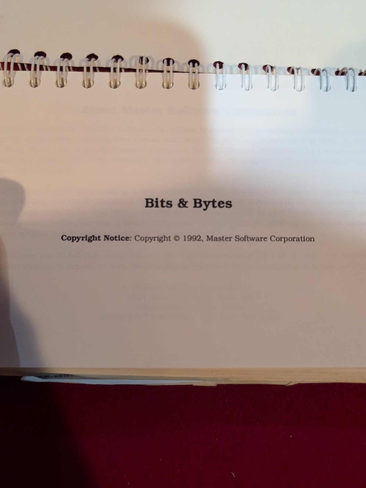 Vtg 1992 Cookbook By Early Computer Software Developer MSC With Floppy Disk Pic