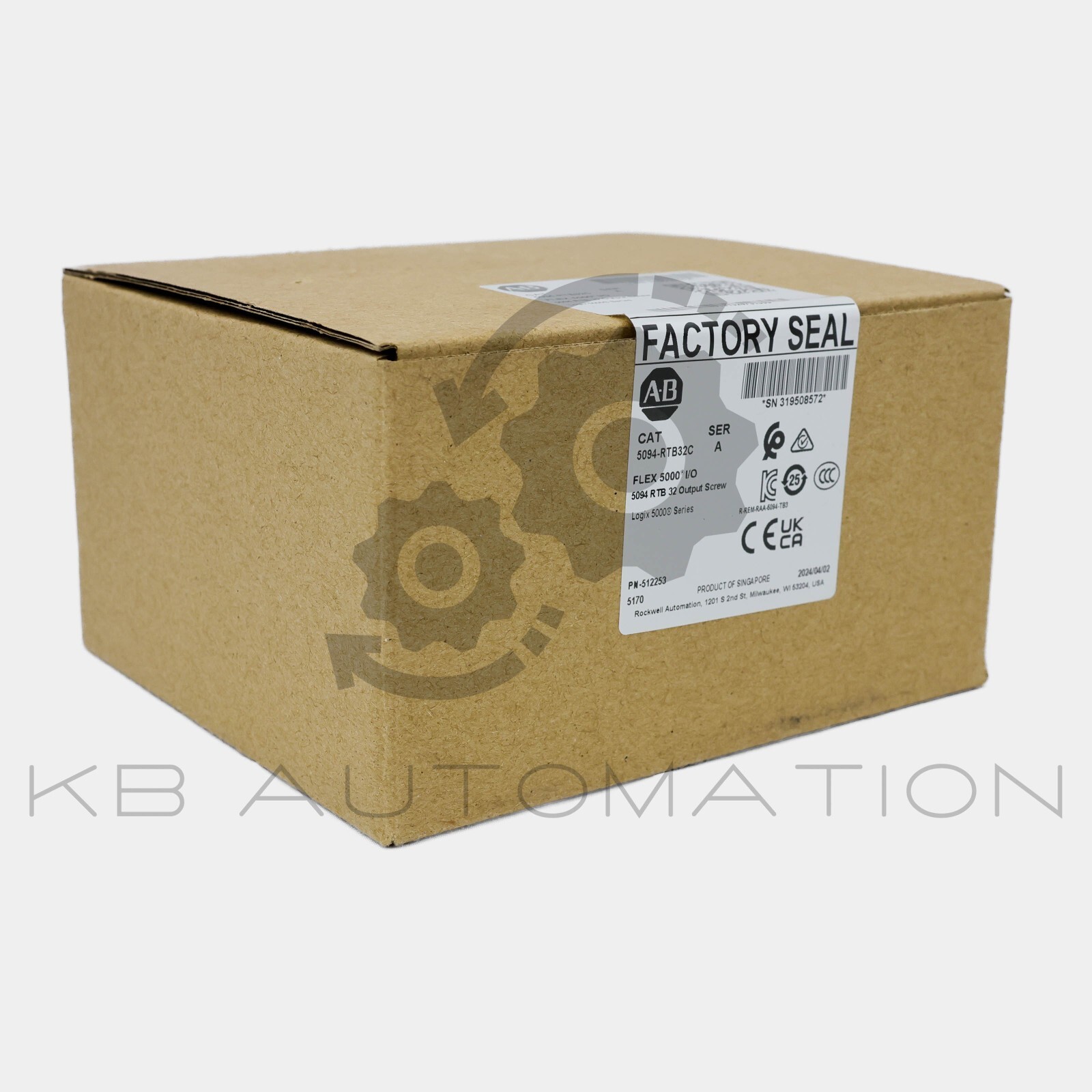 5094-RTB32C Allen-Bradley Flex 5000 removable terminal block, 32x screw output