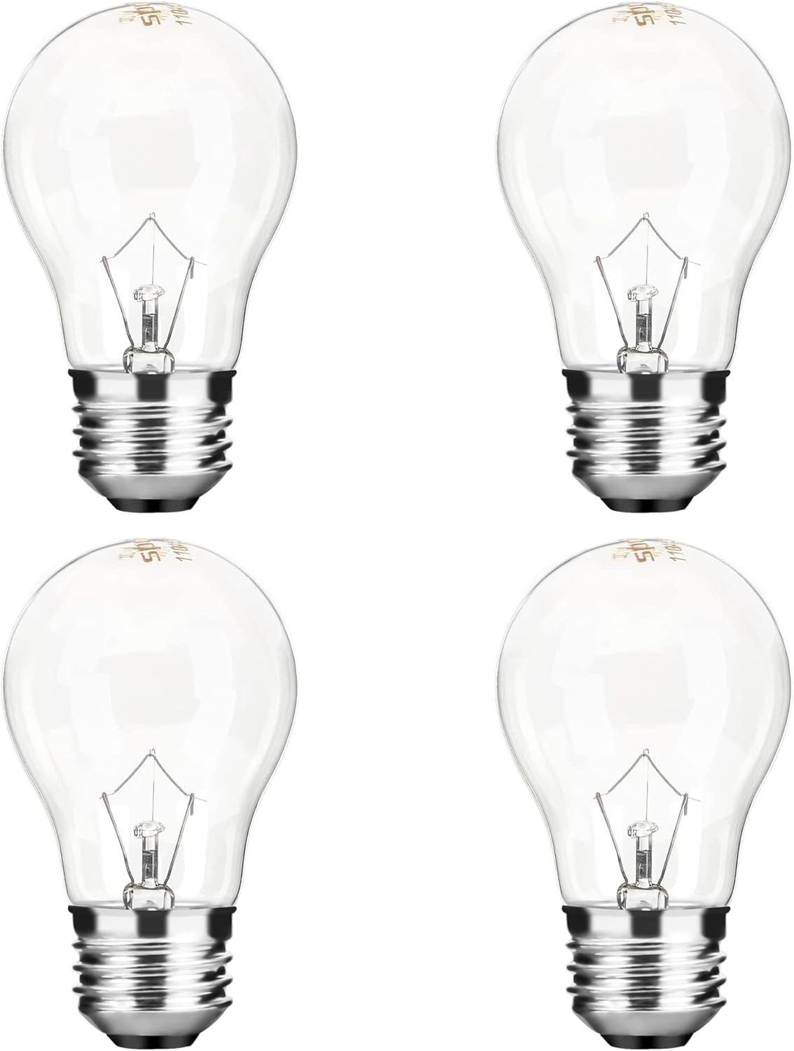 Appliance Oven Light Bulb A15 40W High Temperature 500 Degrees Yellow