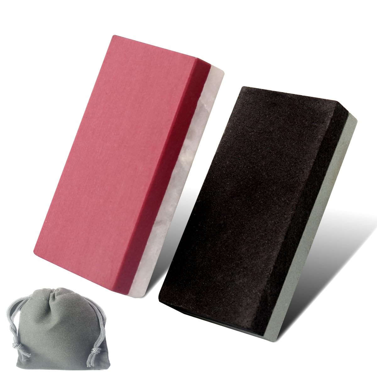 CBRIGHT Small Combination Sharpening Stone,2pcs Dual-Sided Fine and Coarse Mi...