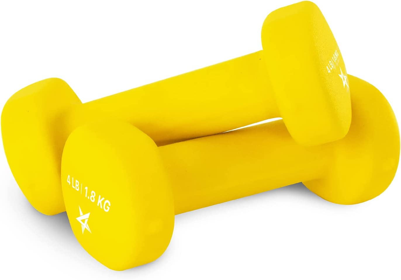 Neoprene Coated Dumbbell Hand Weight Sets of 2 - Multiple Weight Options with 15