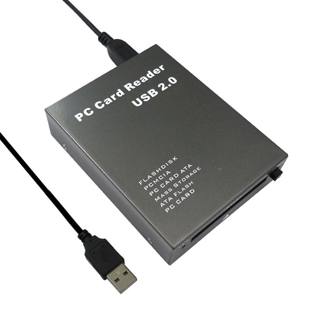 USB 2.0 to PC ATA PCMCIA Adapter Flash Disk Memory Card Reader Plug & Play USgJ