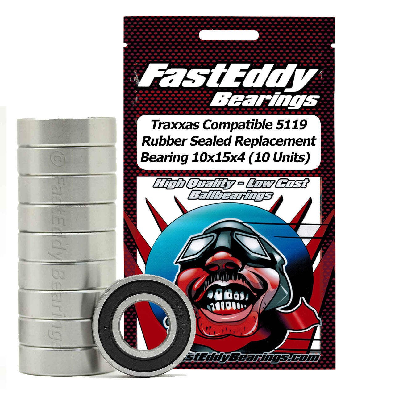 Traxxas Compatible 5119 Rubber Sealed Replacement Bearing 10x15x4 10 Units