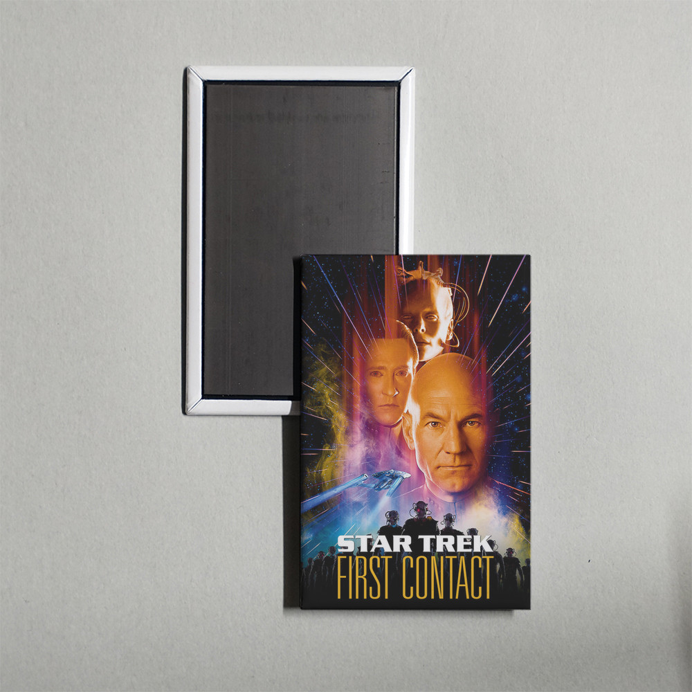 Star Trek First Contact Mini Movie Poster Fridge Locker Magnet