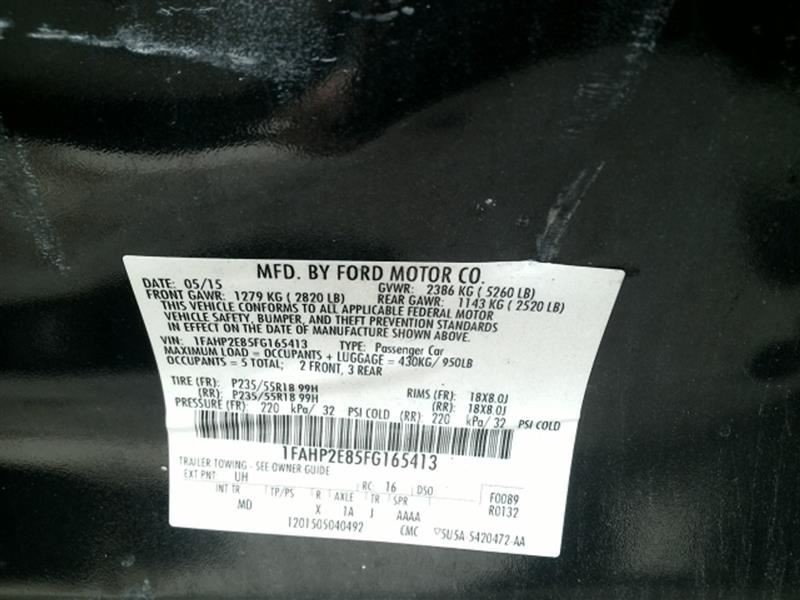 Chassis ECM Temperature Control Fits 14-19 TAURUS 1177671