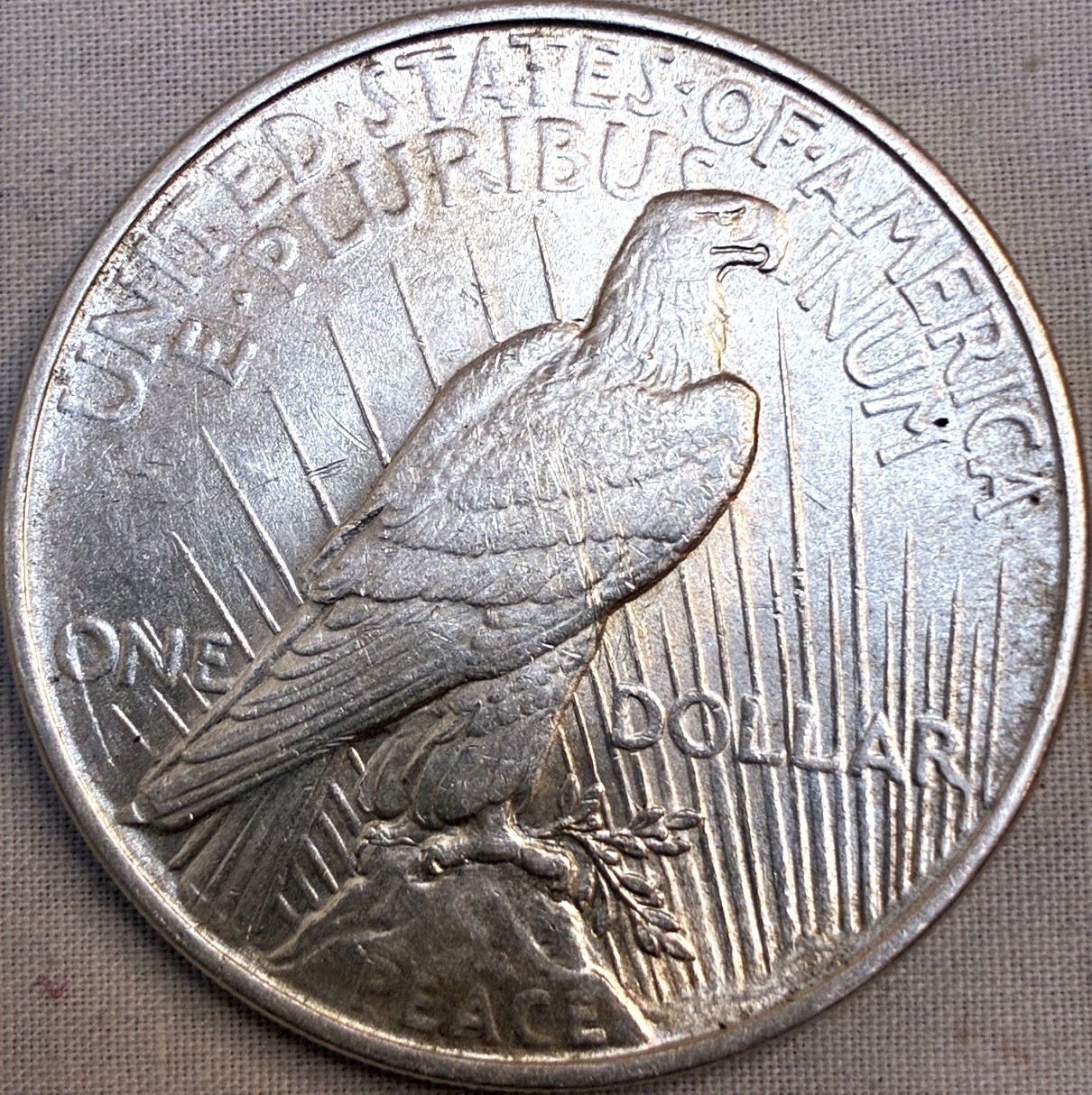 1922 90% Silver Peace Dollar -.7734 Ounce Silver