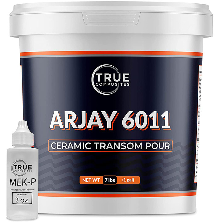 Arjay 6011 Pourable Transom Repair Kit – Ceramic Compound for Boats