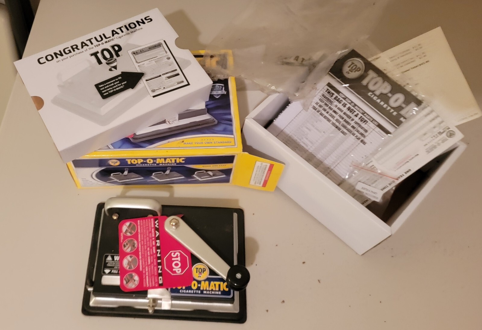 Top-O-Matic Cigarette Making Machine