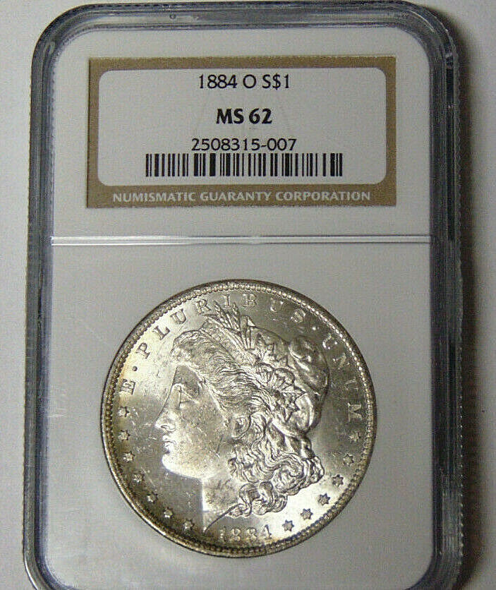 NGC MS62 1884-O Morgan Silver Dollar New Orleans Mint #2508315-007