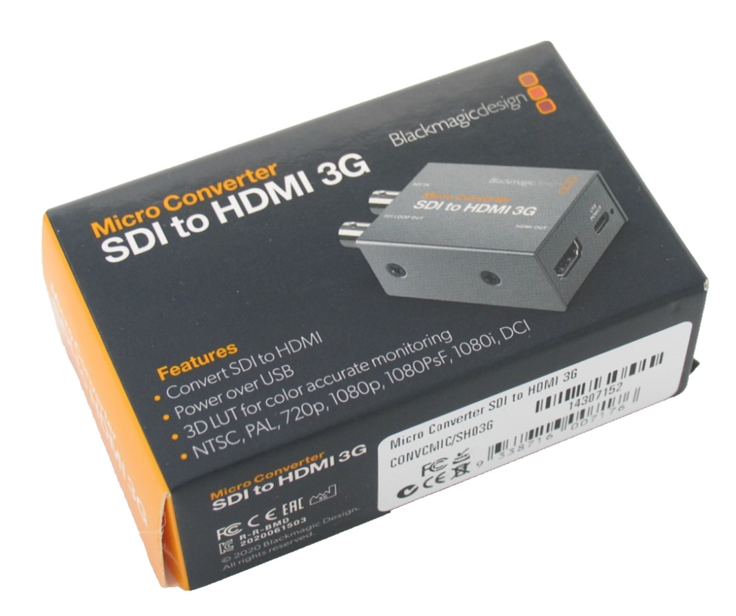 BlackMagic Design Micro Converter SDI to HDMI 3G Brand New - No Power Cable