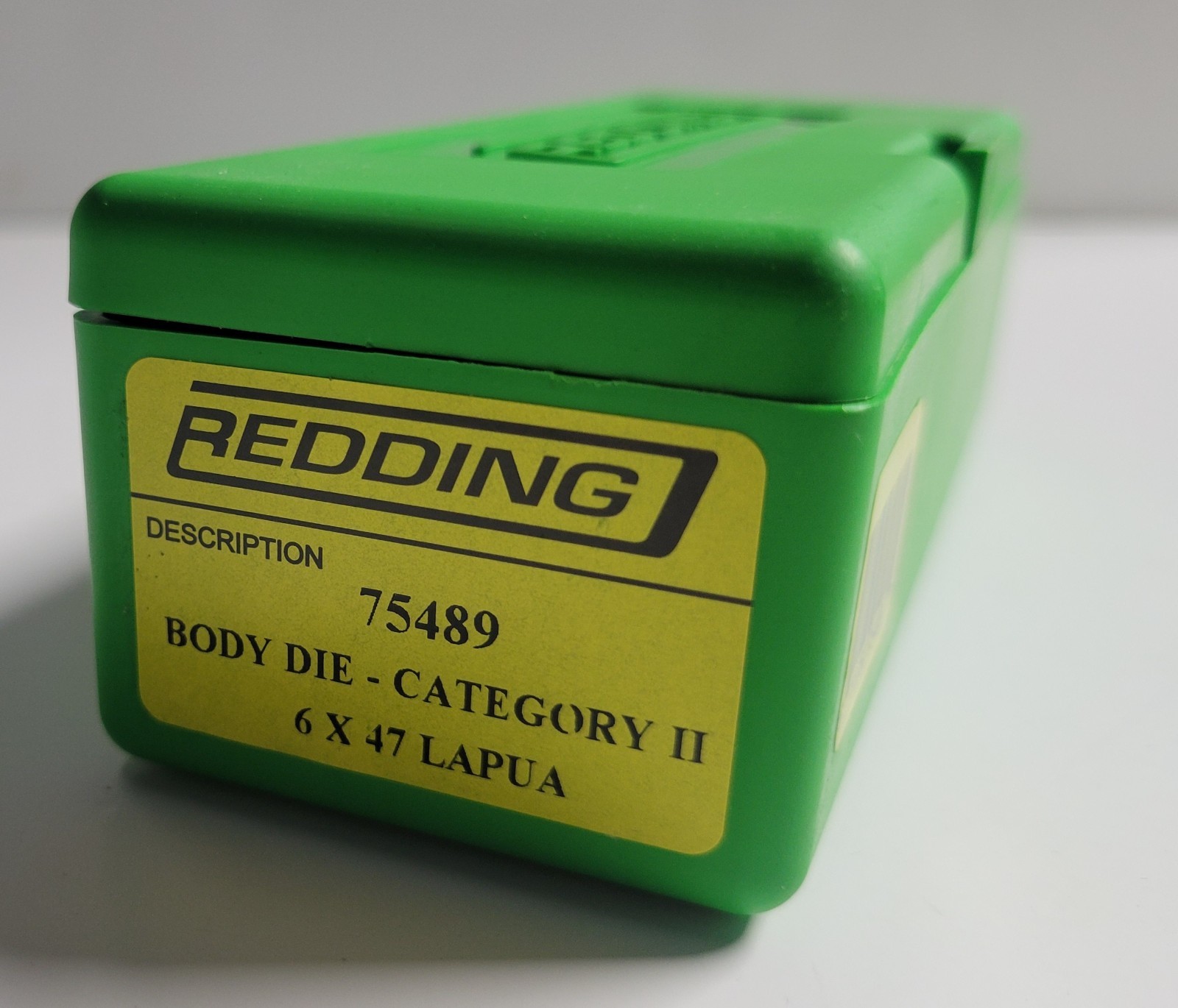 75489 REDDING BODY SIZING DIE - 6 X 47 LAPUA - NEW IN BOX - FREE SHIPPING
