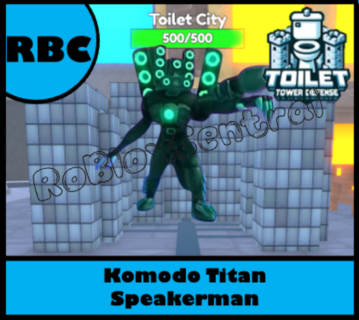 KOMODO TITAN SPEAKERMAN - CHEAP TOILET TOWER DEFENSE - TTD UNIT