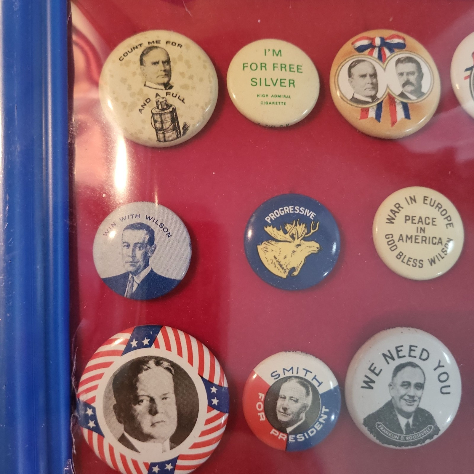 SET OF 38 PRESIDENTAL CAMPAIGN PINS BUTTONS 1972 AMOCO OIL REPRODUCTION