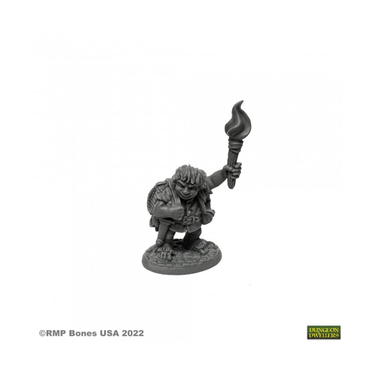 Reaper Bones Mini (28mm) Gus Greenweevil, Halfling Pack New