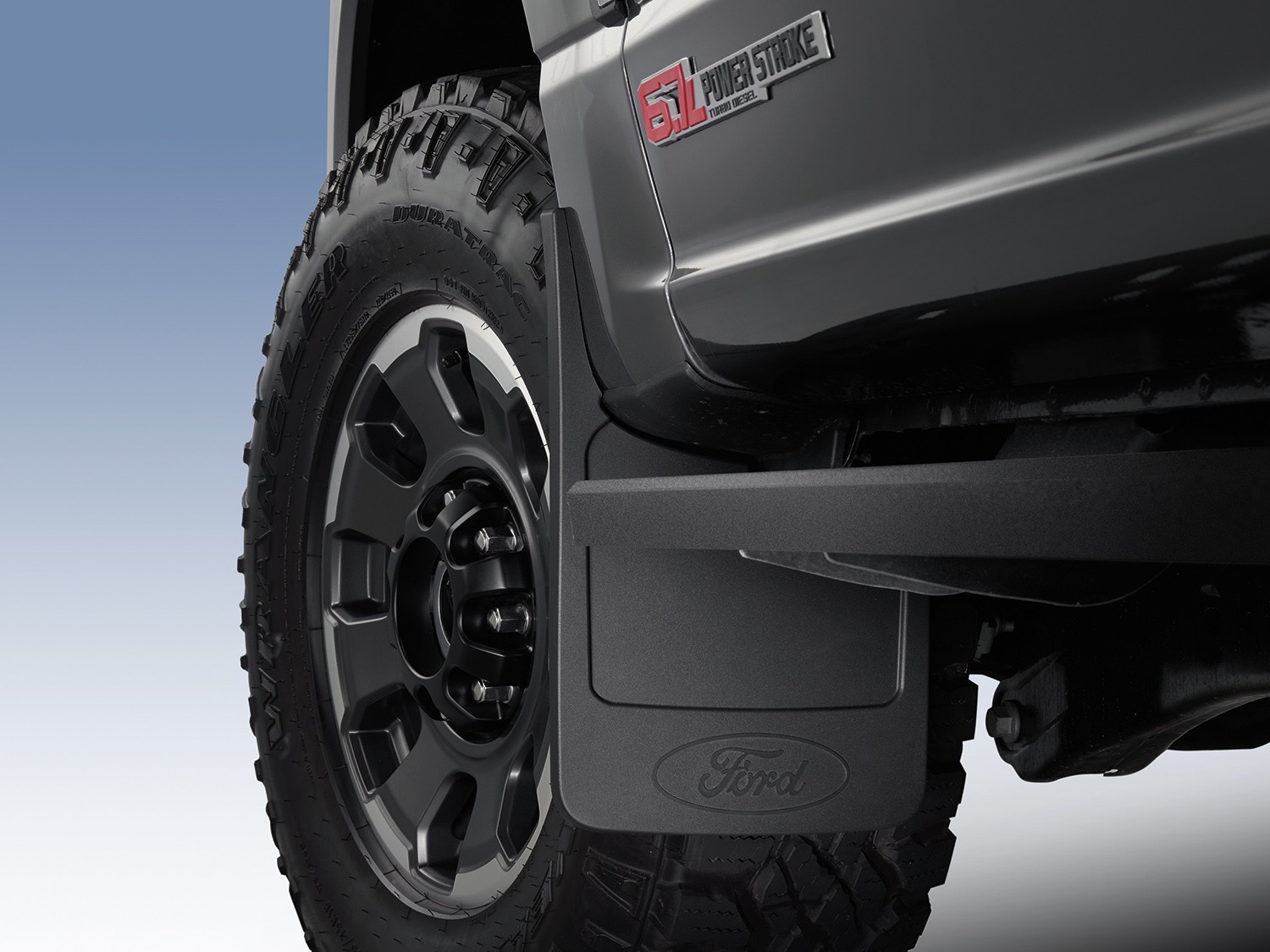 Super Duty 2023-2026 Molded Front Splash Guard Pair with Ford Oval