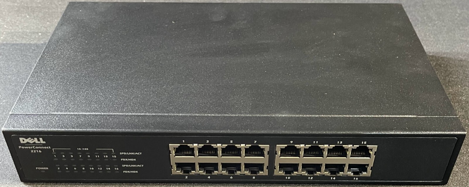Dell PowerConnect 2216 16 Port Fast Ethernet Switch WJ756