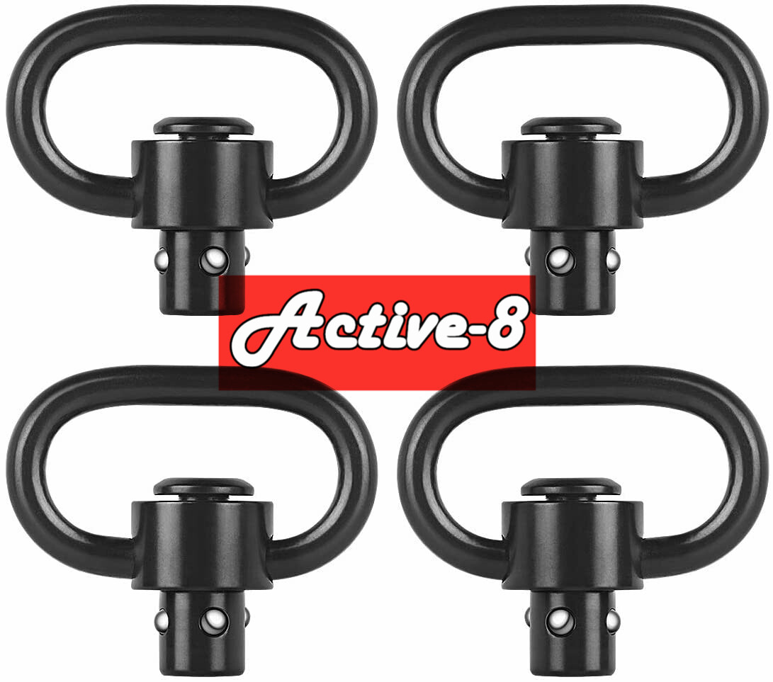4PCS QD Sling Swivel, 1.25" Heavy Duty Push Button Sling Swivels