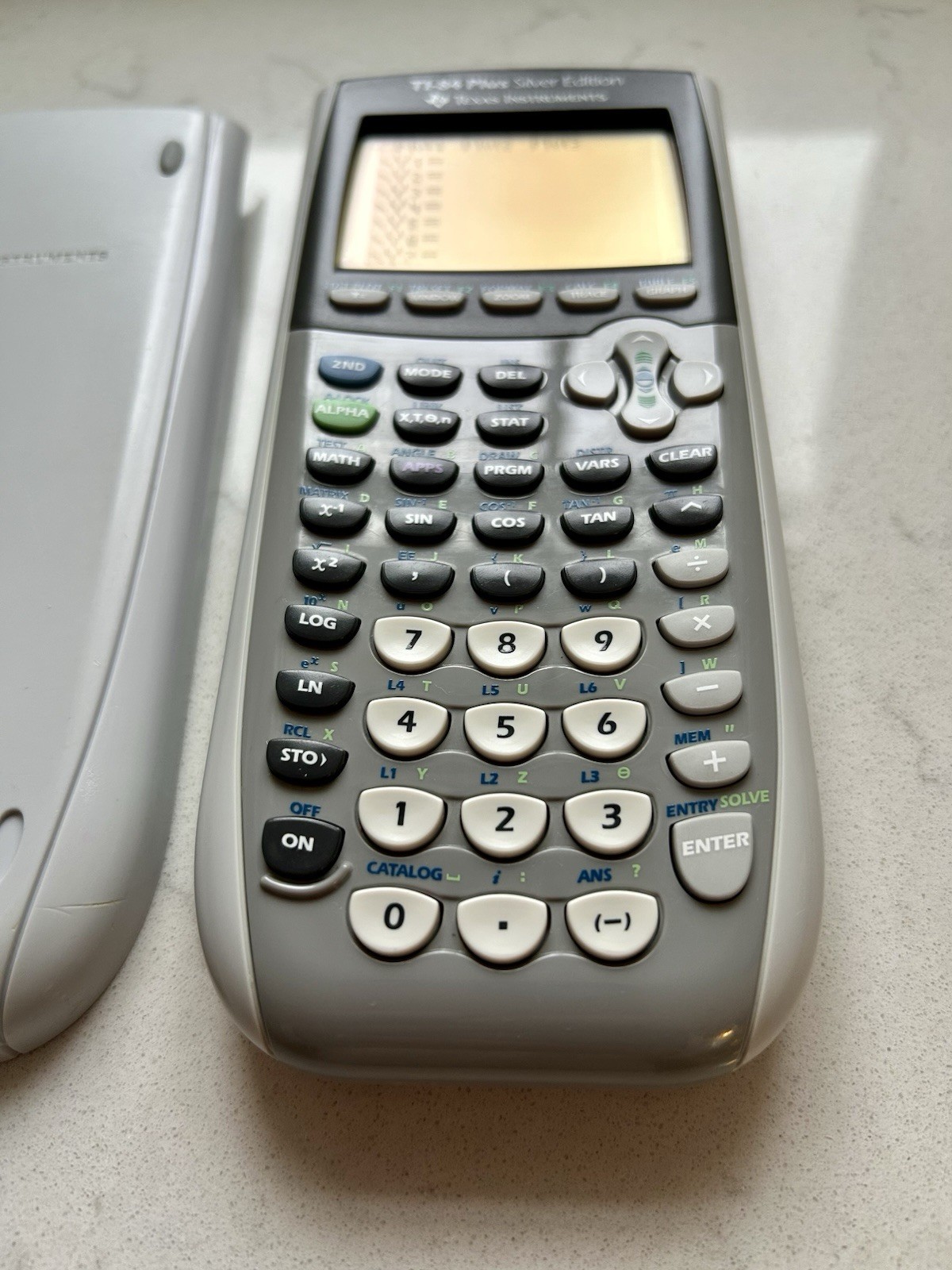 Texas Instruments TI-84 Plus Silver Edition Graphing Calculator W/Cover Tested