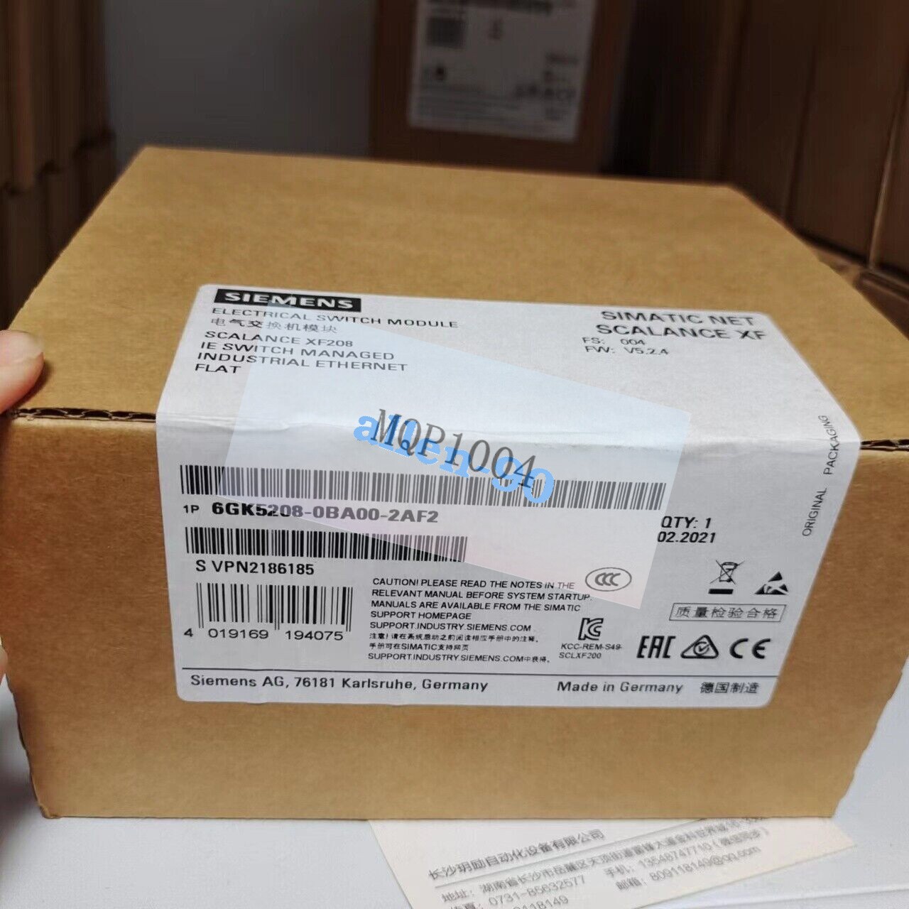 NEW Siemens Switch Module 6GK5208-0BA00-2AF2 Fast shipping#DHL or FedEx