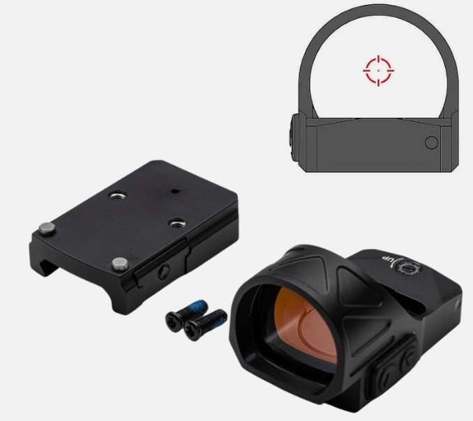 GIDEON OMEGA 1X27MM 3 MOA CIRCLE RED DOT (SHAKE/WAKE) RMR # OM10RD No Reserve**