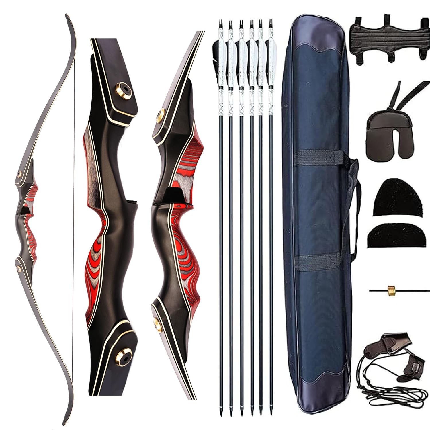 Pmz Recurve Bow And Arrow Set Newset Professional Aldults Archery Bow Kit 60