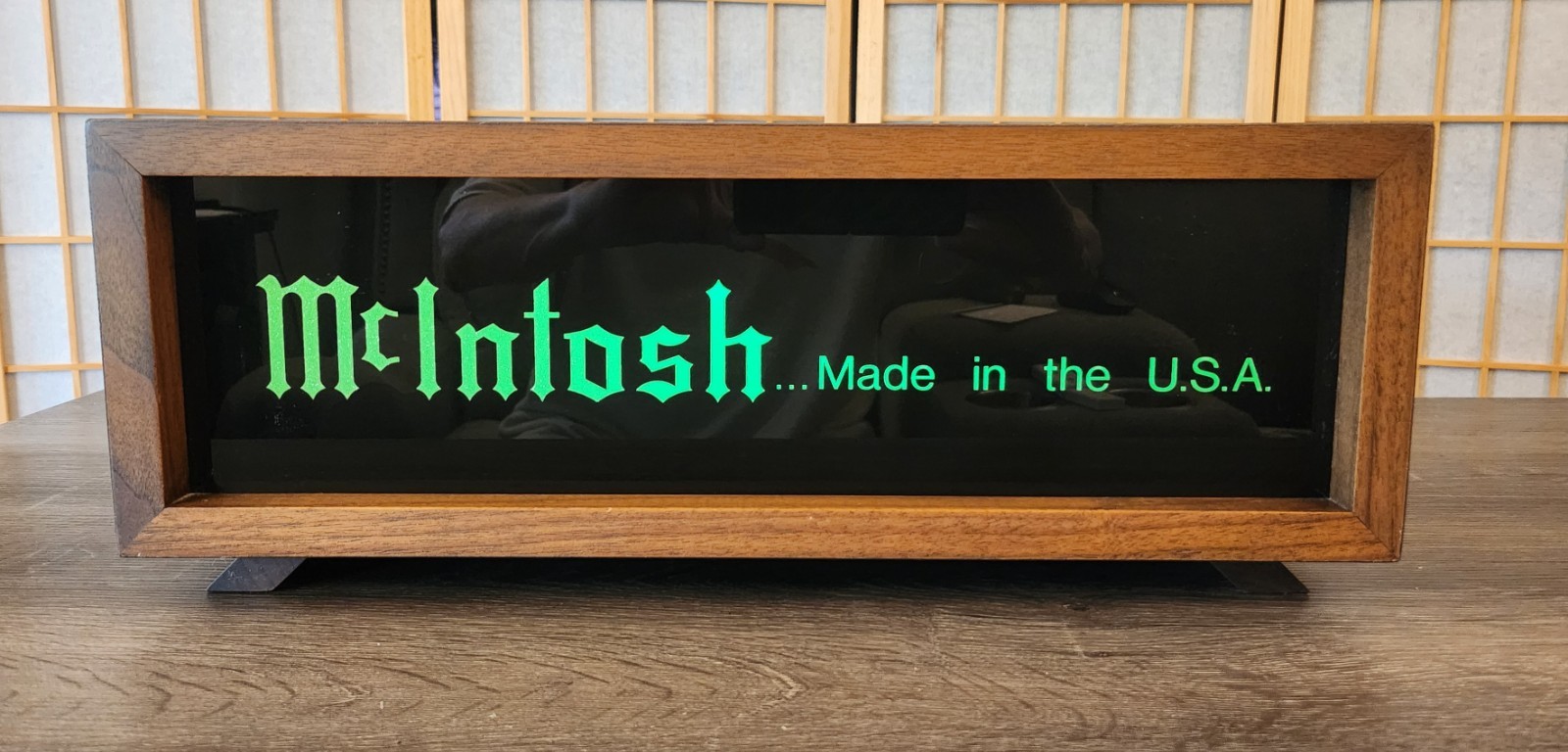 McIntosh Light Box with factory glass and homemade cabinet