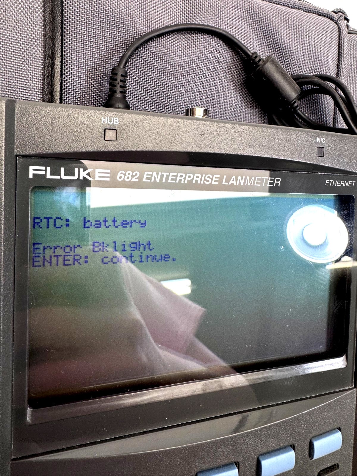 Fluke 682 Enterprise LanMeter W/ Network Map & Case Power Tested